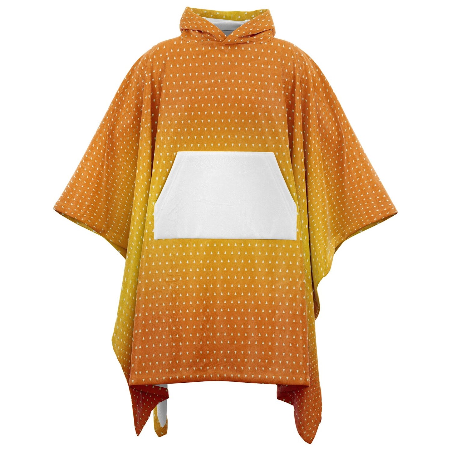 Zenitsu Slayer Of Demons Flannel Blanket Poncho