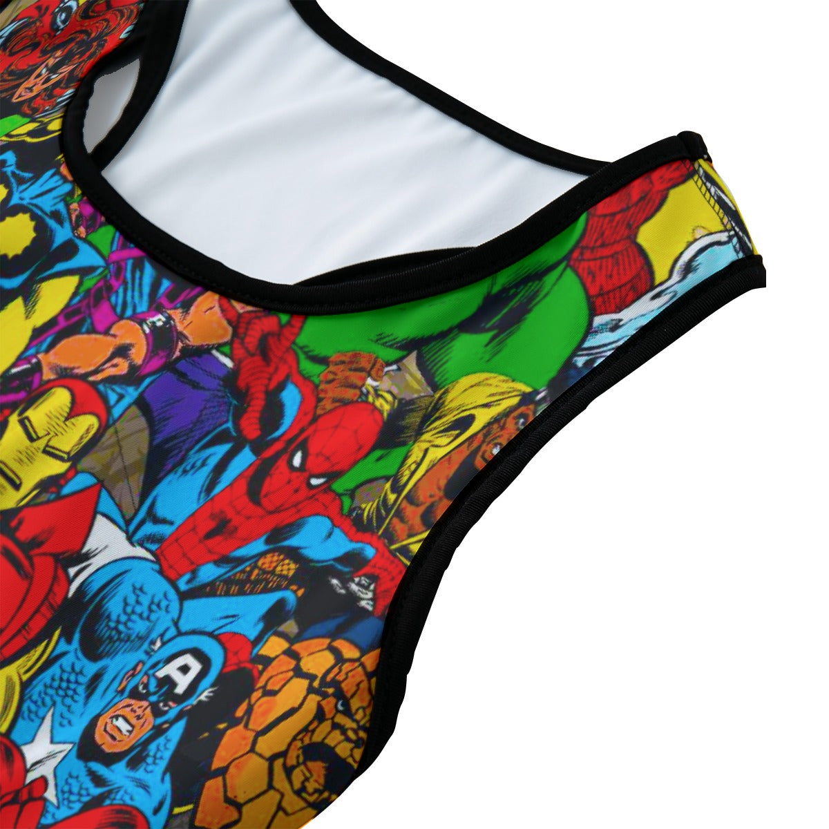 Retro Super Hero Comic Women's Sports Bra