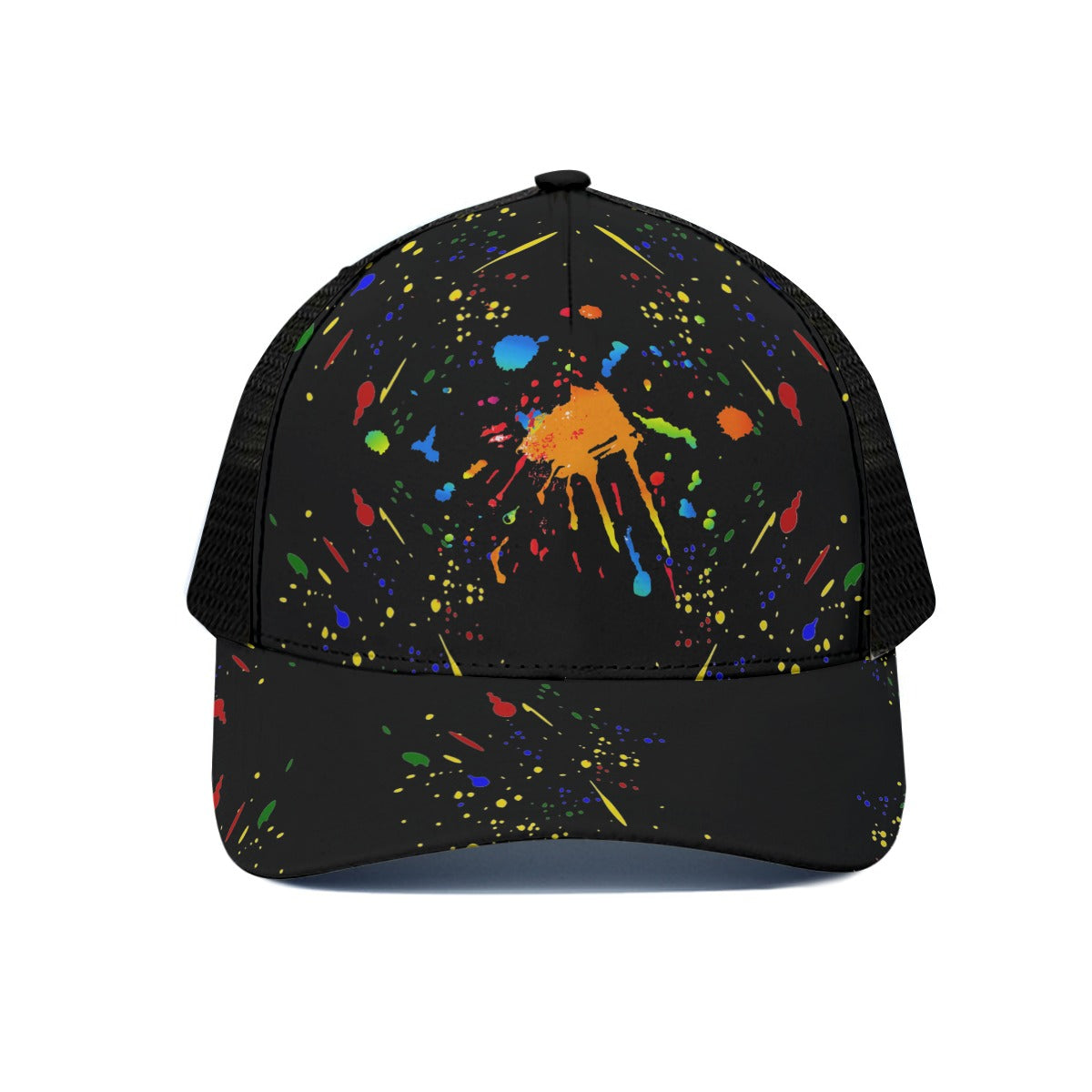 Paint Me Trucker Hat With Black Half-mesh