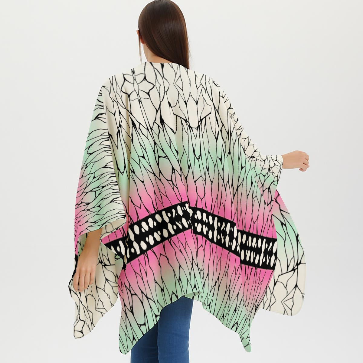 Shinobu All-Over Print All-Season Soft Touch Shawl