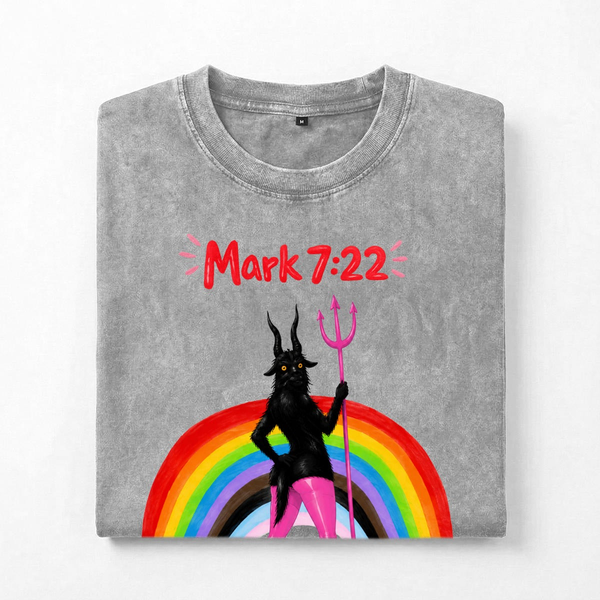 PRIDE Unisex Heavyweight Washed Drop Shoulder T-Shirt|250GSM DTG
