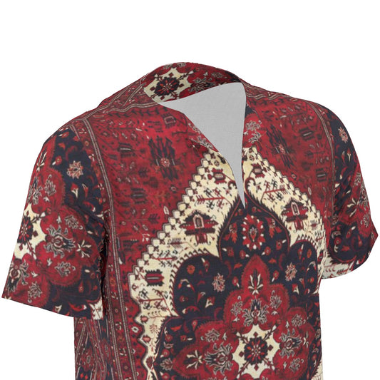 Crimson Men's African Dashiki Shirt shirt - product image 2 alternate view