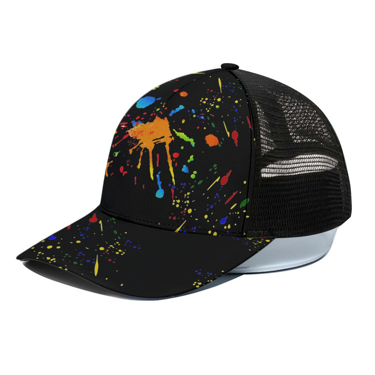 Paint Me Trucker Hat With Black Half-mesh