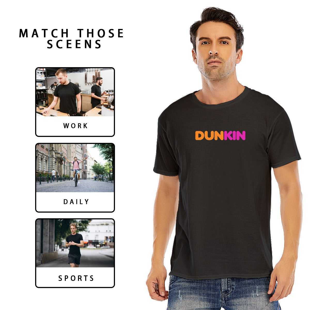 Unisex O-neck Short Sleeve T-shirt | 180GSM Cotton (DTF)
