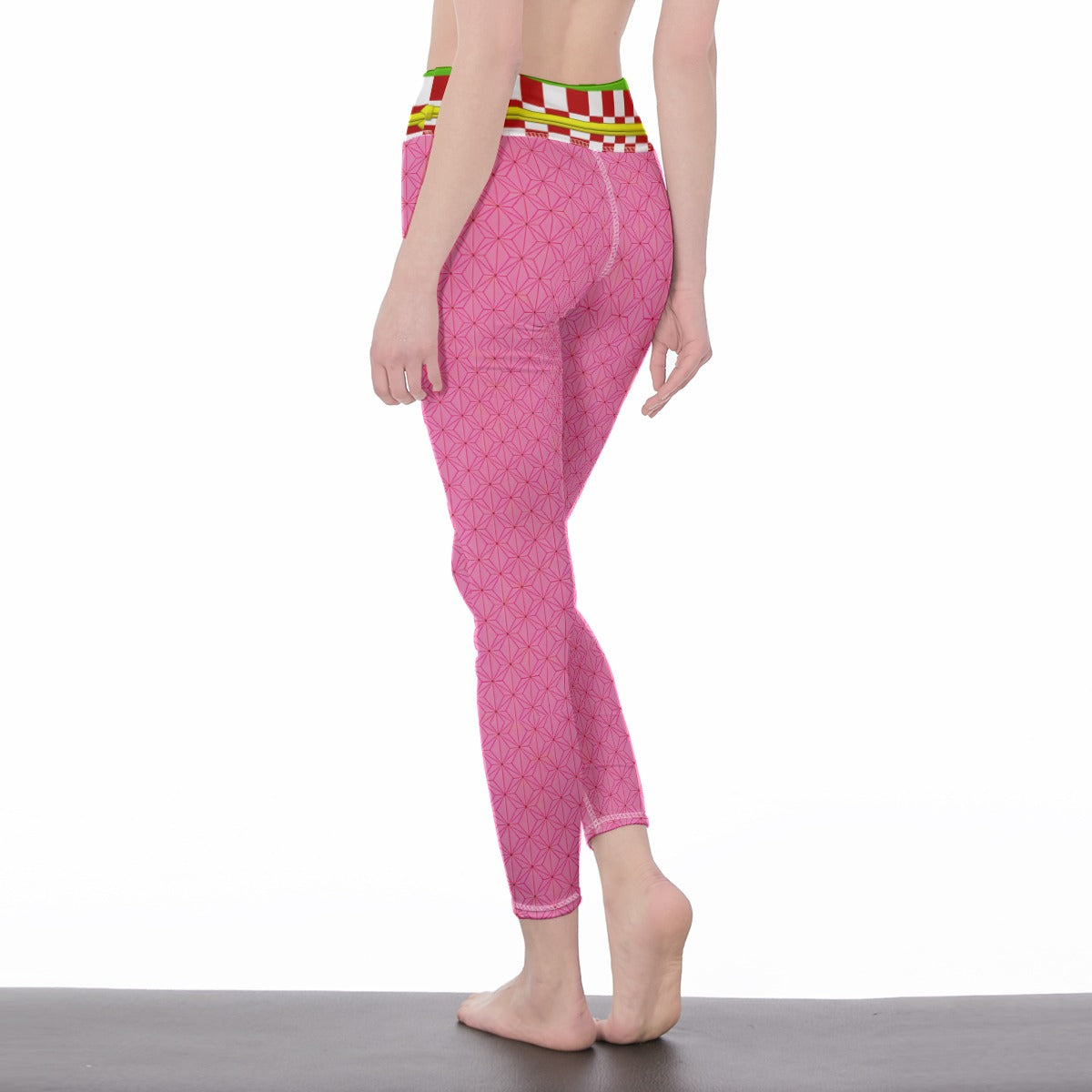Nezuko Slayer Of Demons Women’s High-Waisted Yoga Pants|210GSM