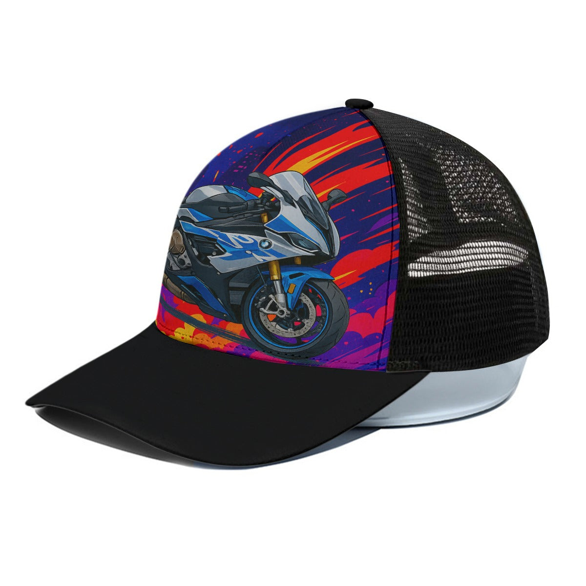 s1k Trucker Hat With Black Half-mesh