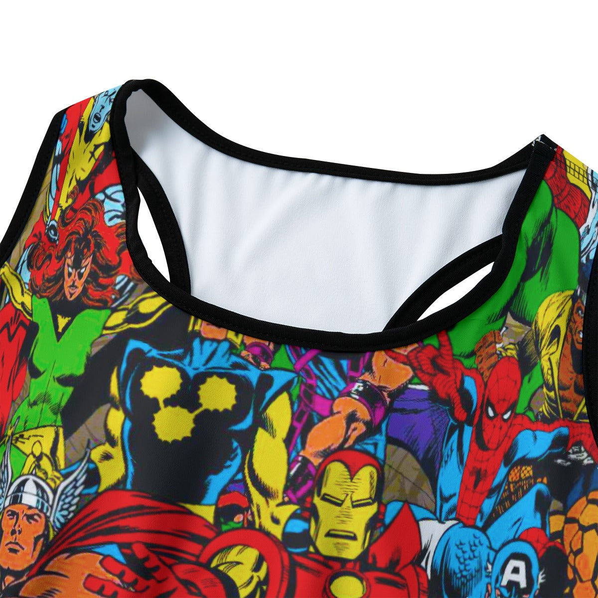 Retro Super Hero Comic Women's Sports Bra