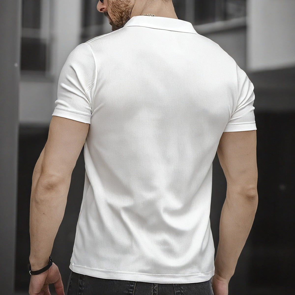 Integrity Men's Short Sleeve Button Polo Shirt