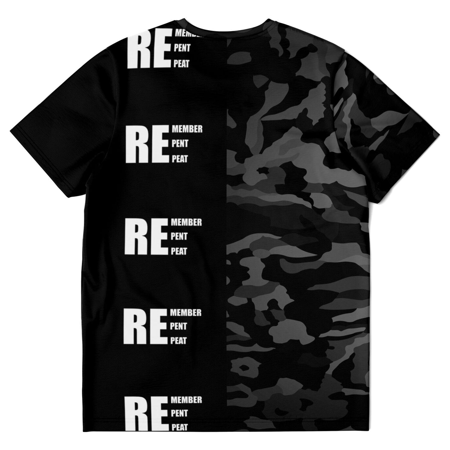 Remember Repent Repeat Boot Camp Stomperz Black Tshirt