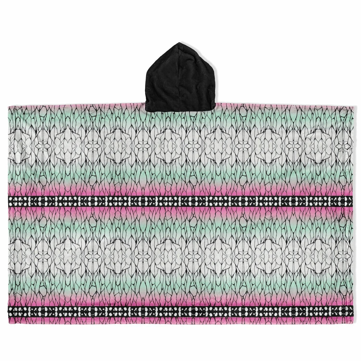 Shinobu Slayer Of Demons Anime Comic Flannel Blanket Poncho