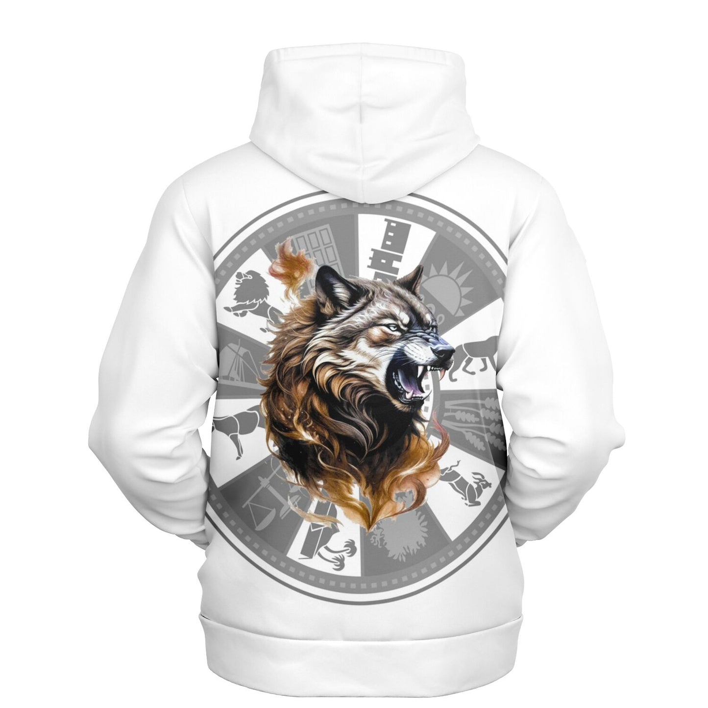 Benjamin Premium White Hoodie