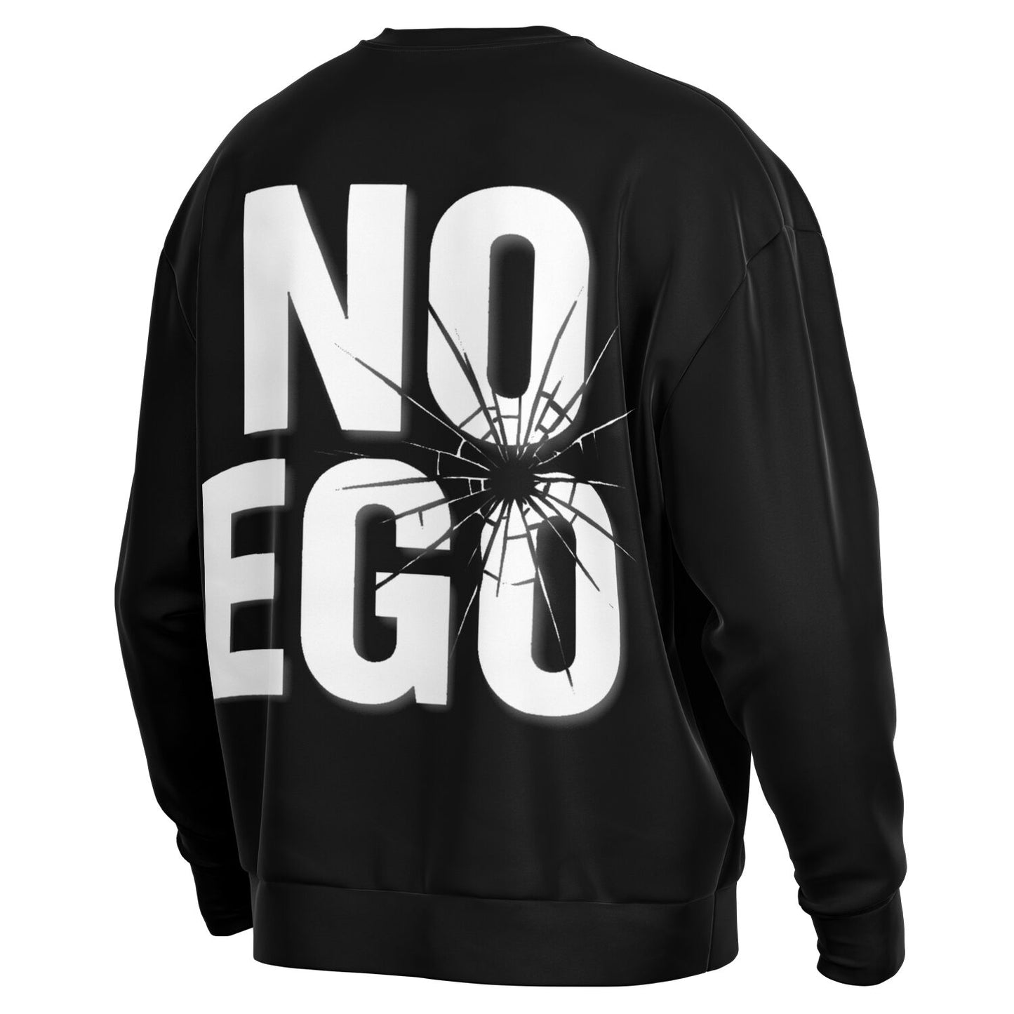 No EGO Black Heavyweight Oversized Sweatshirt