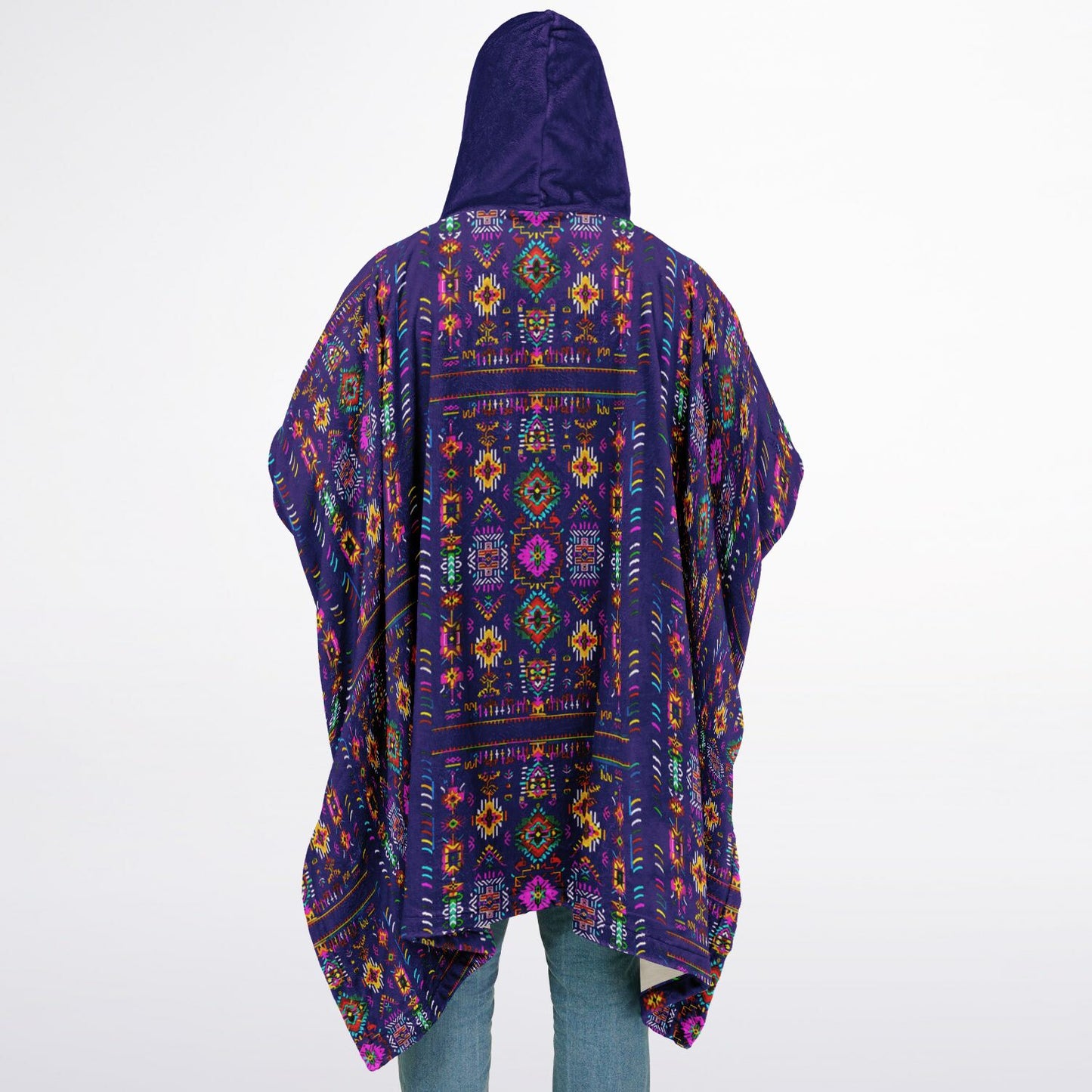 Northern Kingdom Sequence Royal Purple Flannel Blanket Poncho copy