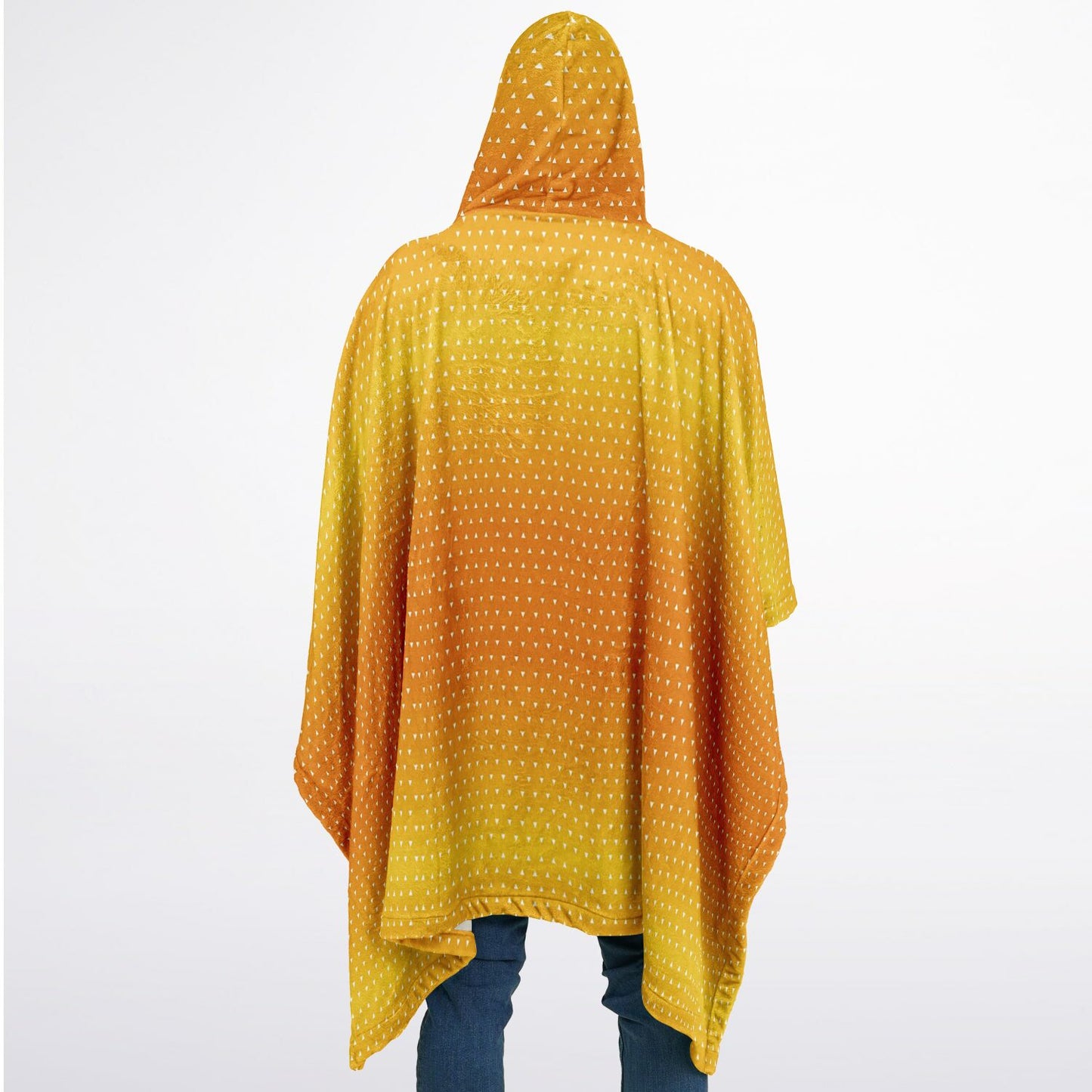 Zenitsu Slayer Of Demons Flannel Blanket Poncho