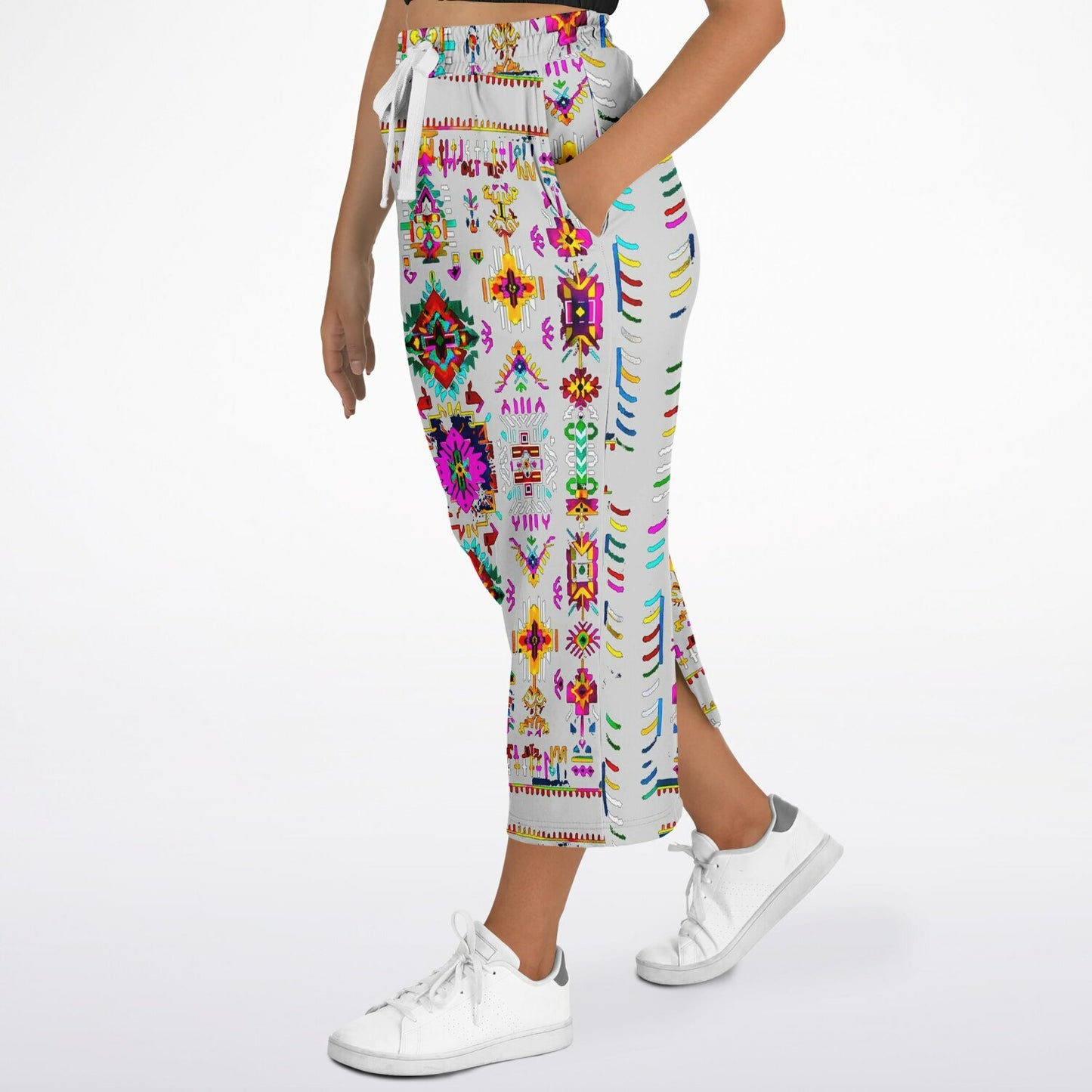We Are Israel Tribal Fusion Fashion Long Pocket Skirt Grey