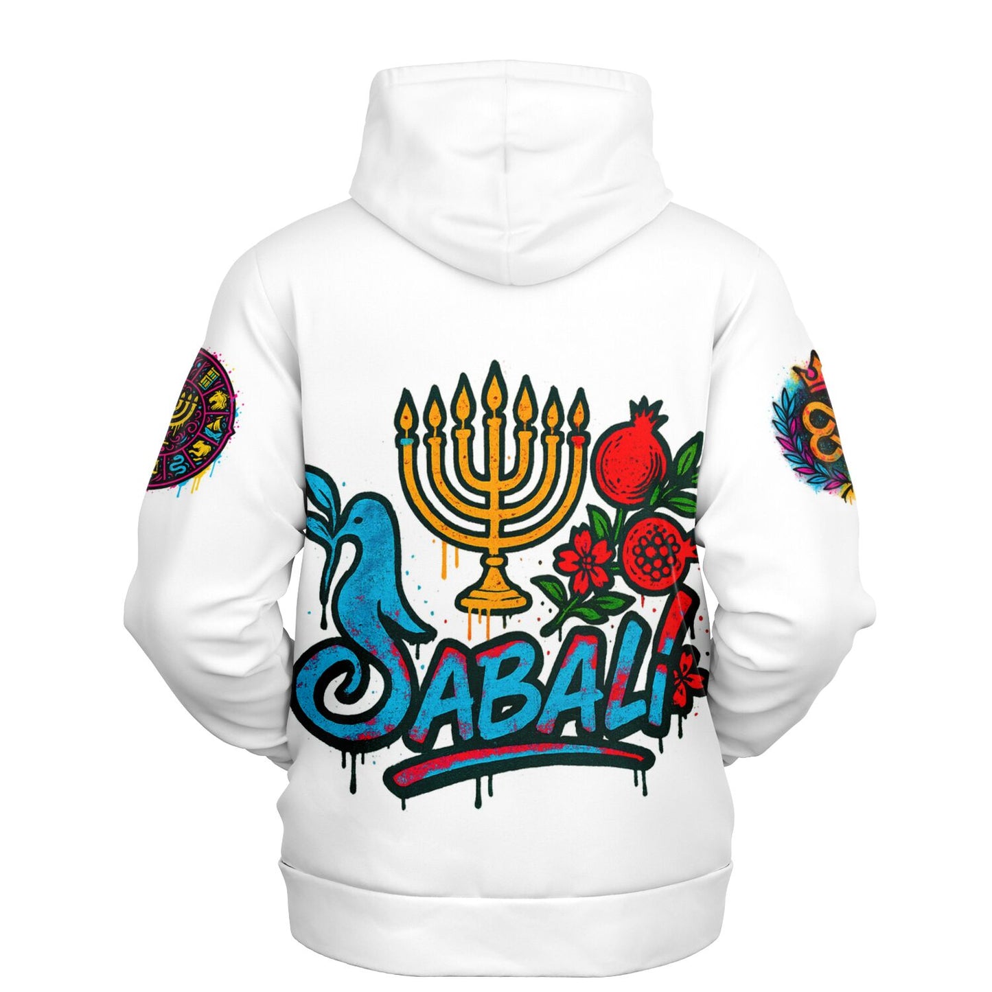 Sabali Patience Graffiti White Fashion Hoodie