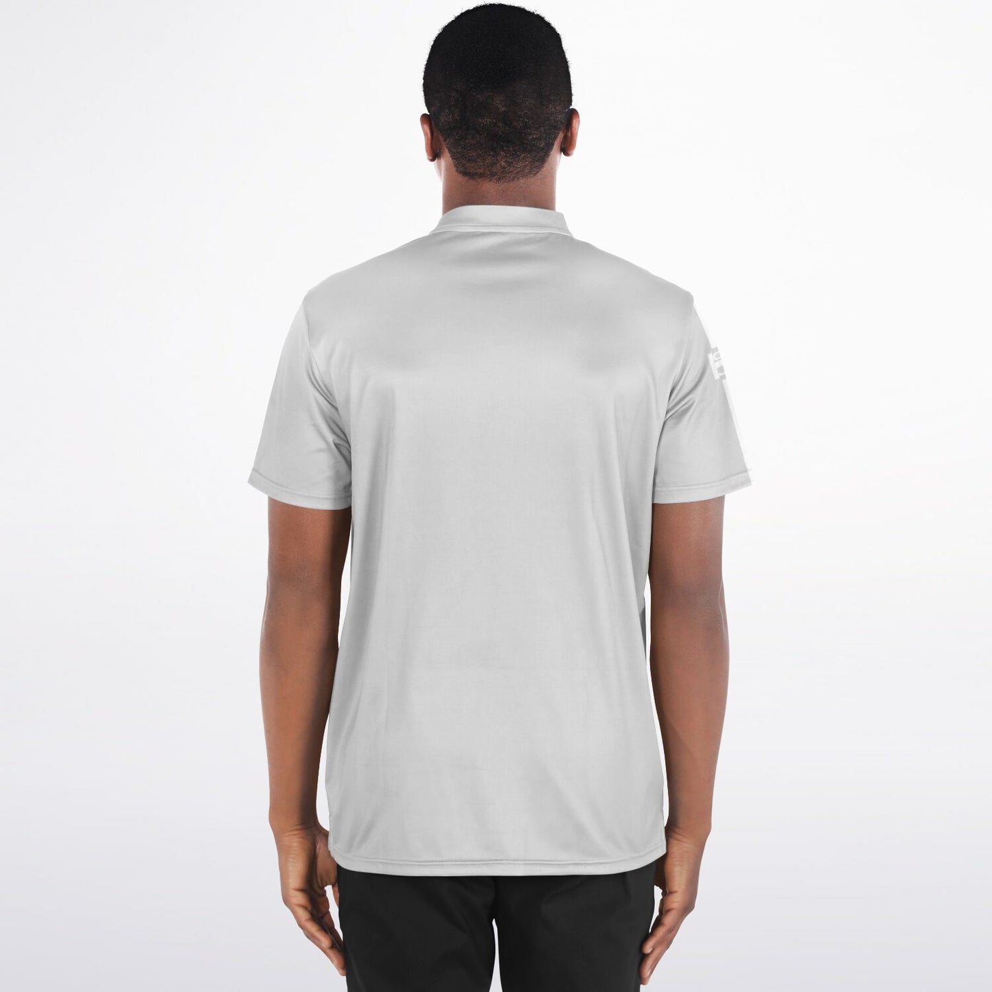 Grey Blade Collar Polo Shirt