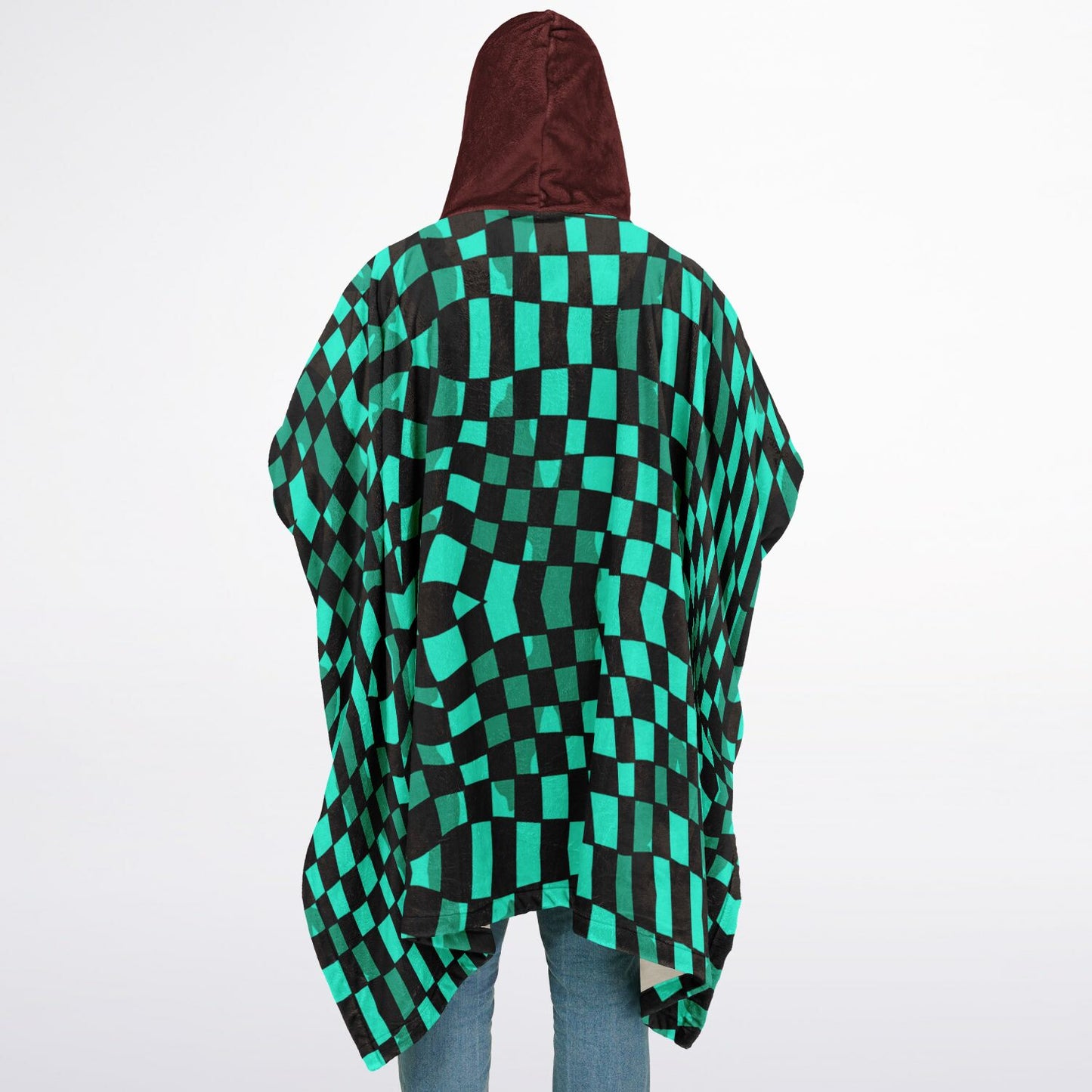 Slayer Of Demons Anime Comic Premium Flannel Blanket Poncho