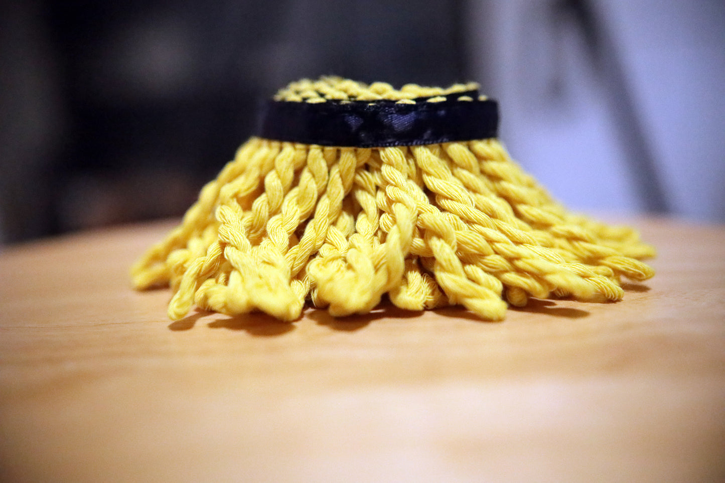 Premium 100% Soft COTTON OG Super Saiyan Bullion Fringe with Navy Border of Blue - israelite fringes for sale Soft Cotton