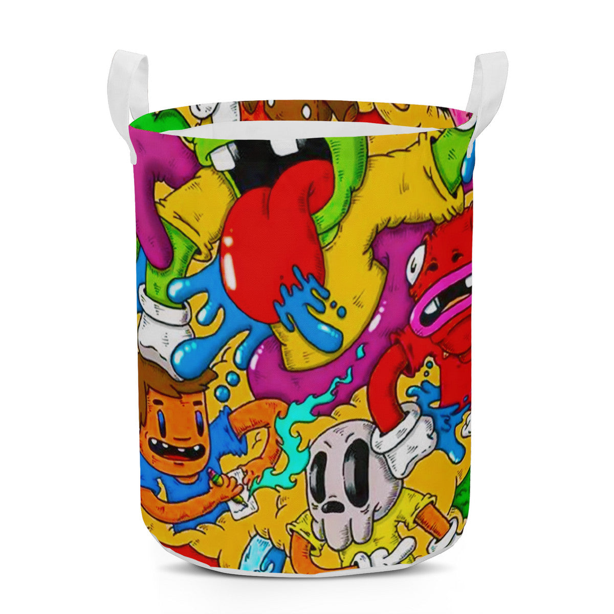 Anime 90s Super Hero Comic Cartoon Laundry Basket
