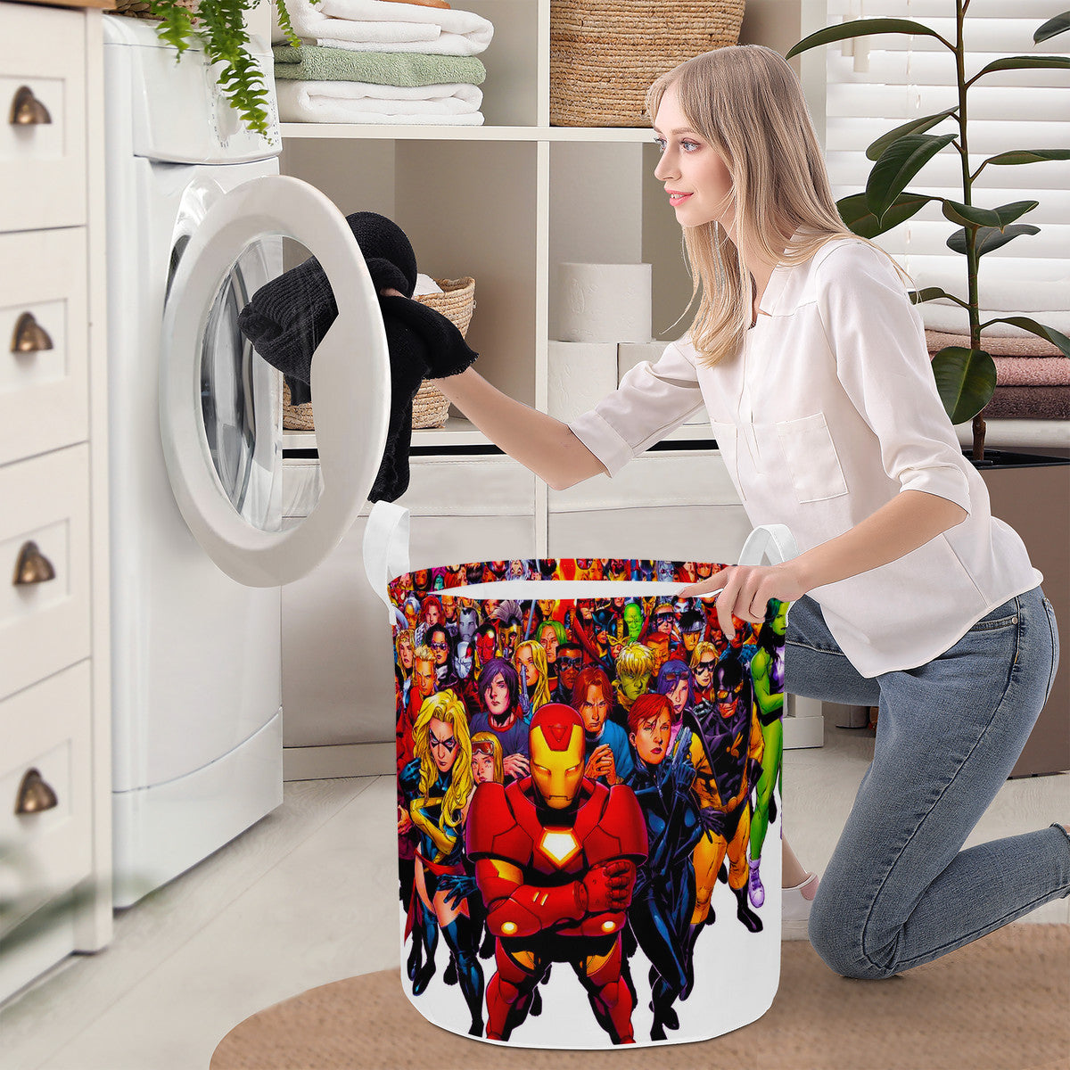 Super Heros Comic Laundry Basket Obrazy