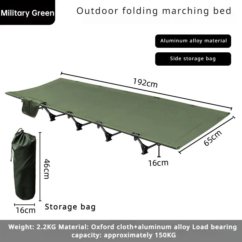 NOMAD OUTDOOR SUPPLY-Portable Ultralight Cot for Outdoor Adventure Modern Design Camping Cot for Hiking Beach Mountaineering Hospital Use for Travel