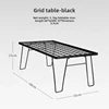 NOMAD OUTDOOR SUPPLY-Multi Functional Folding Table, Stacked Storage Rack, Camping Picnic Table Iron Mesh Table With Table Cover
