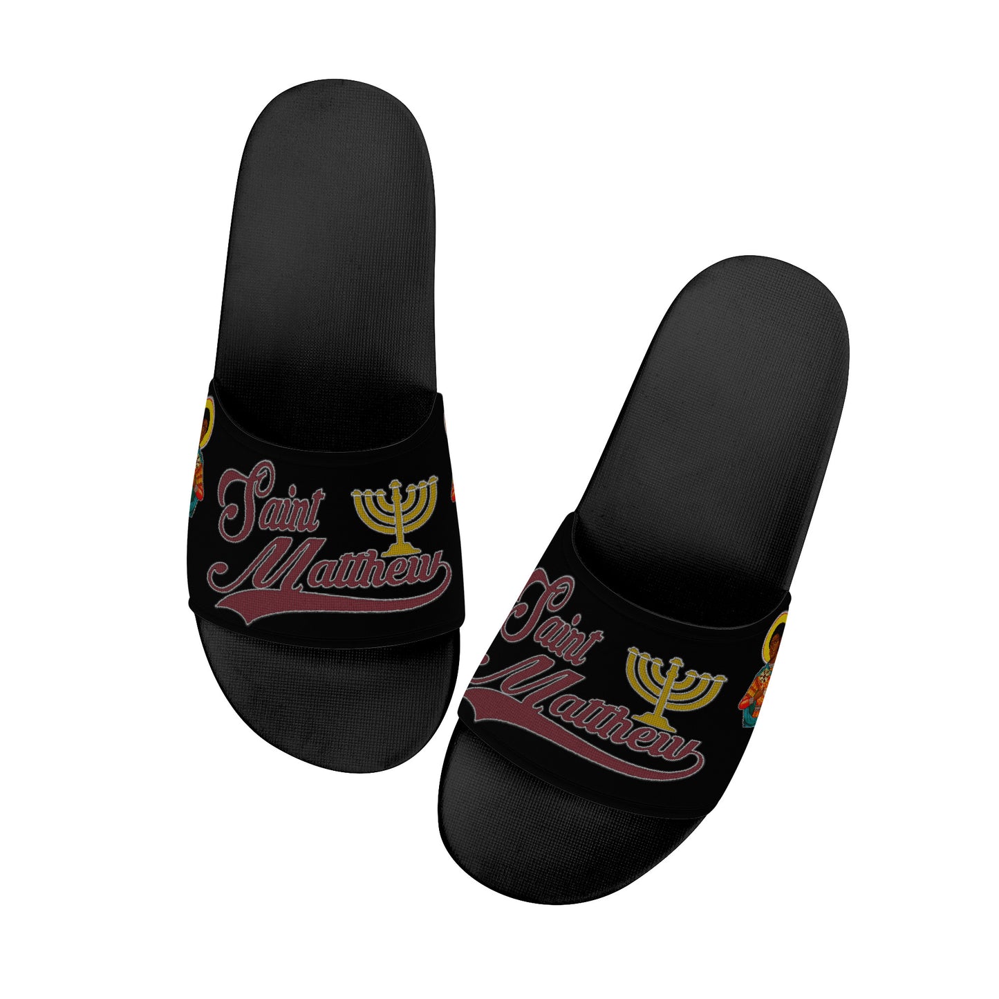 St. Matthew Slide Sandals - Black