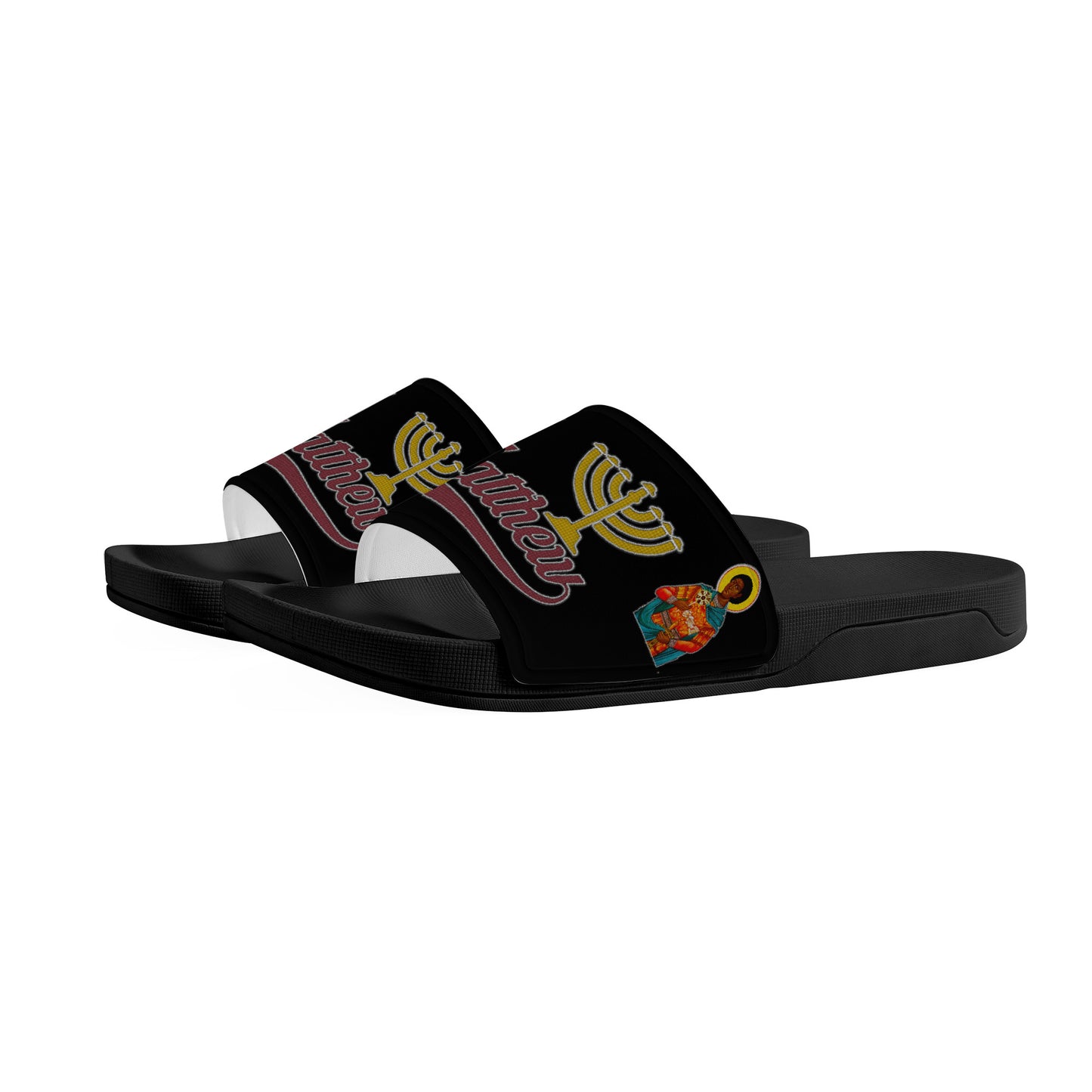 St. Matthew Slide Sandals - Black
