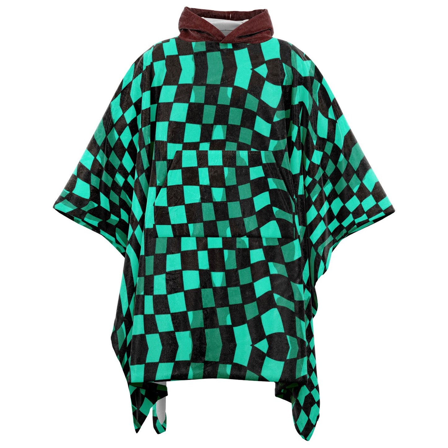 Slayer Of Demons Anime Comic Premium Flannel Blanket Poncho