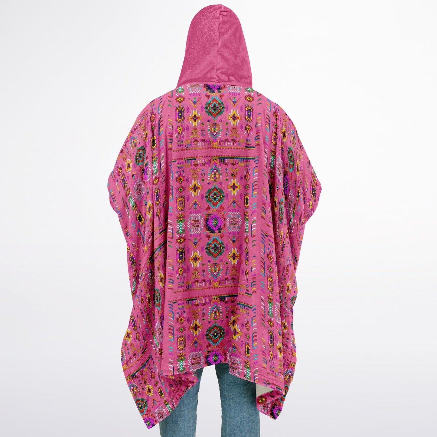 Northern Kingdom Sequence Rose' Flannel Blanket Poncho