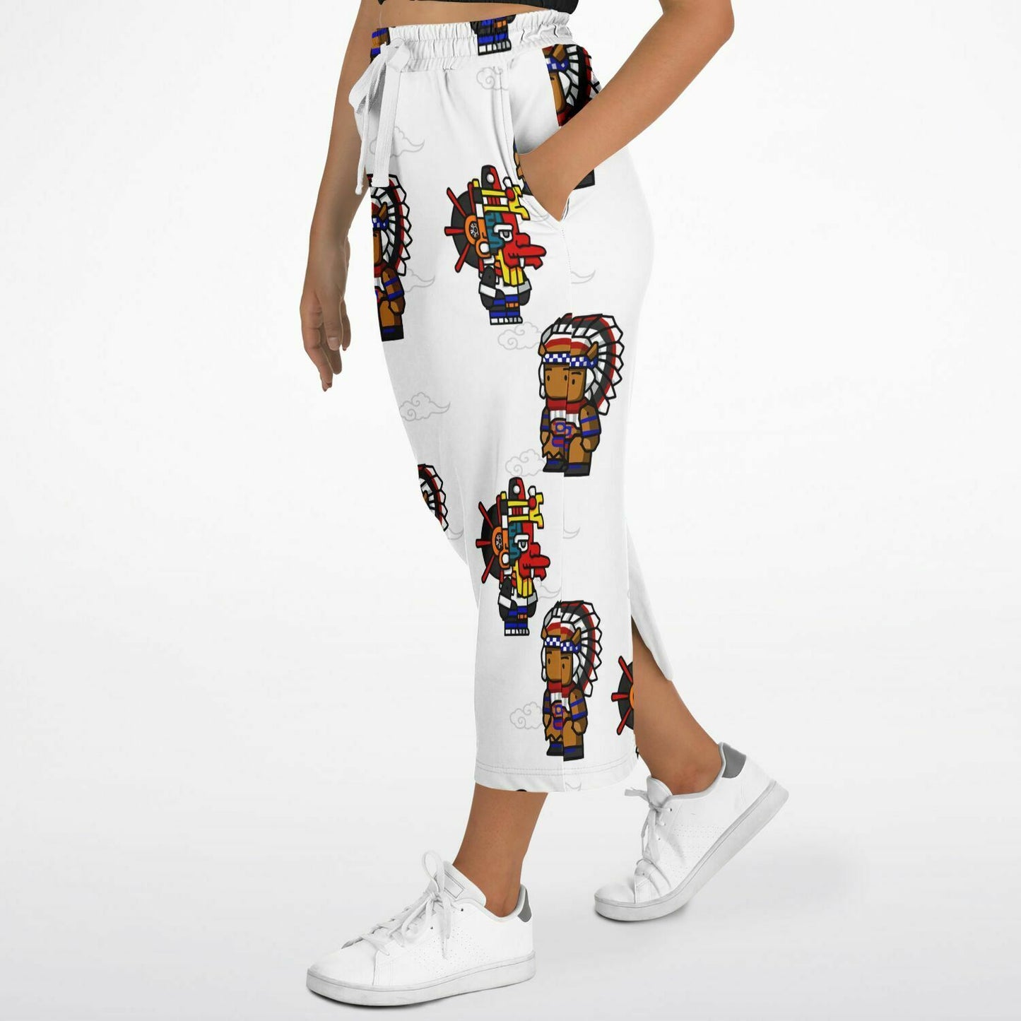 Northern Kingdom 10 Tribesmen Fashion Long Pocket Skirt White