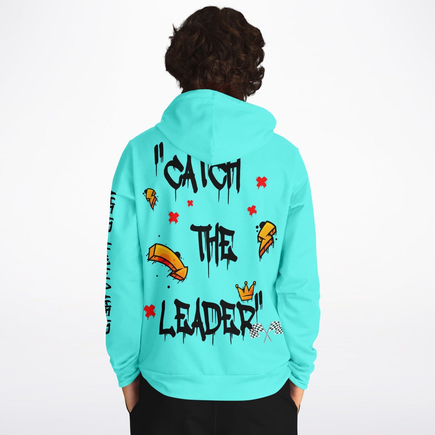 Catch The Leader Teal Hoodie