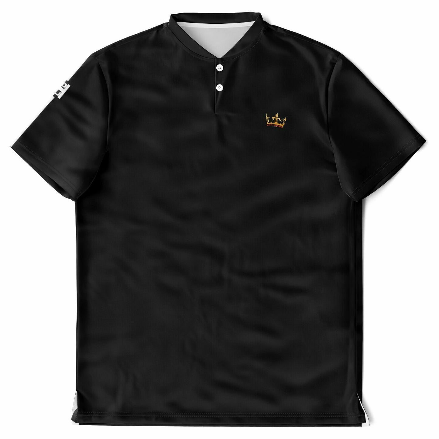 Black Blade Collar Polo Shirt