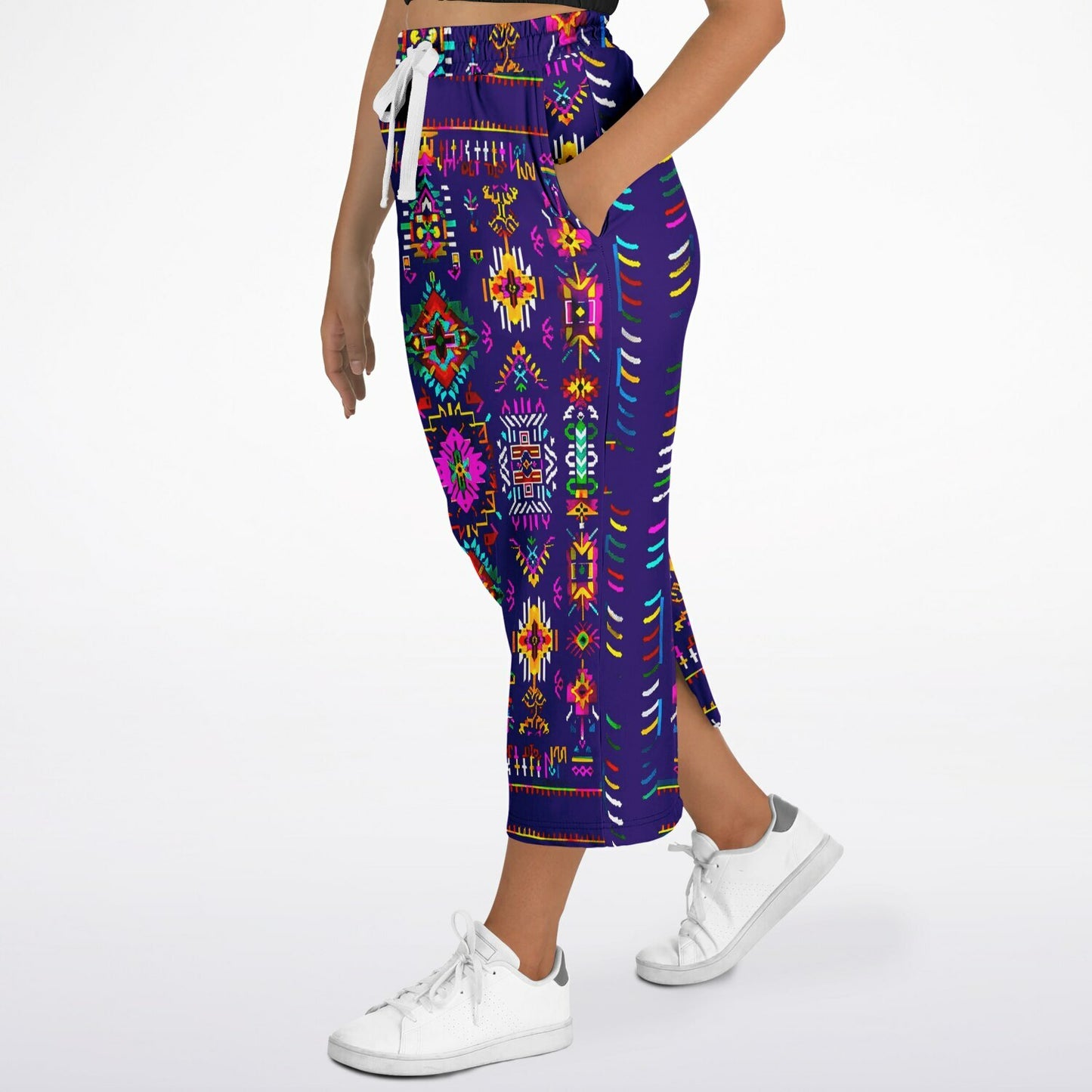 We Are Israel Tribal Fusion Fashion Long Pocket Skirt Royal Purple