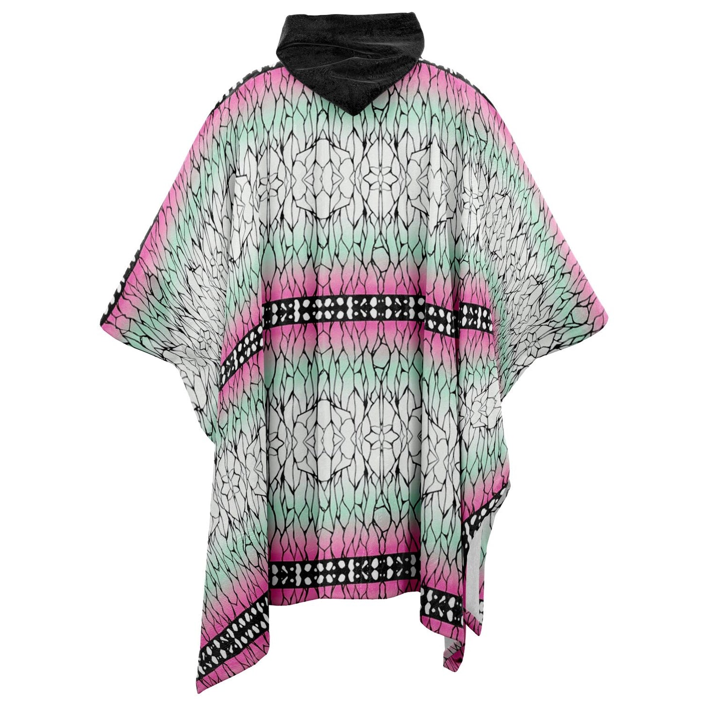 Shinobu Slayer Of Demons Anime Comic Flannel Blanket Poncho