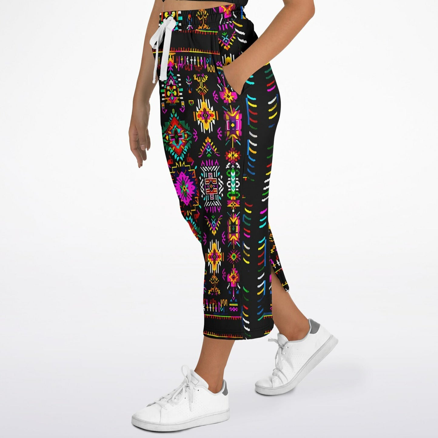 We Are Israel Tribal Fusion Fashion Long Pocket Skirt Black