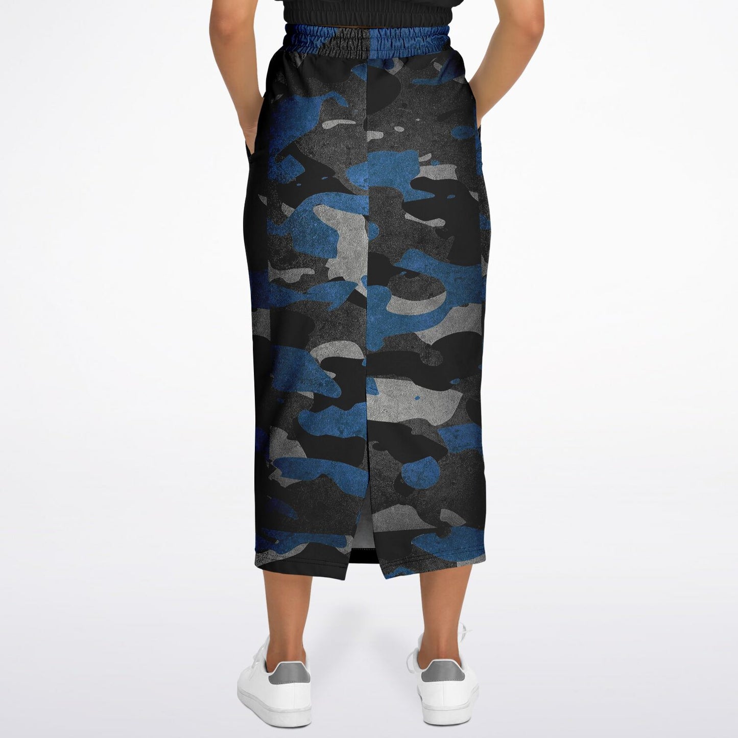 Blue Camo Ahchwath Sister Women's Long Fashion Dress