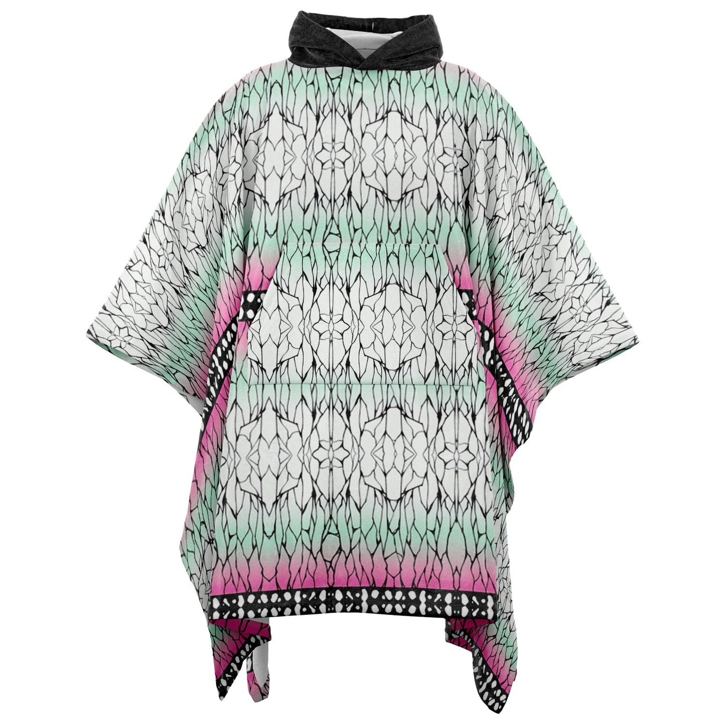 Shinobu Slayer Of Demons Anime Comic Flannel Blanket Poncho