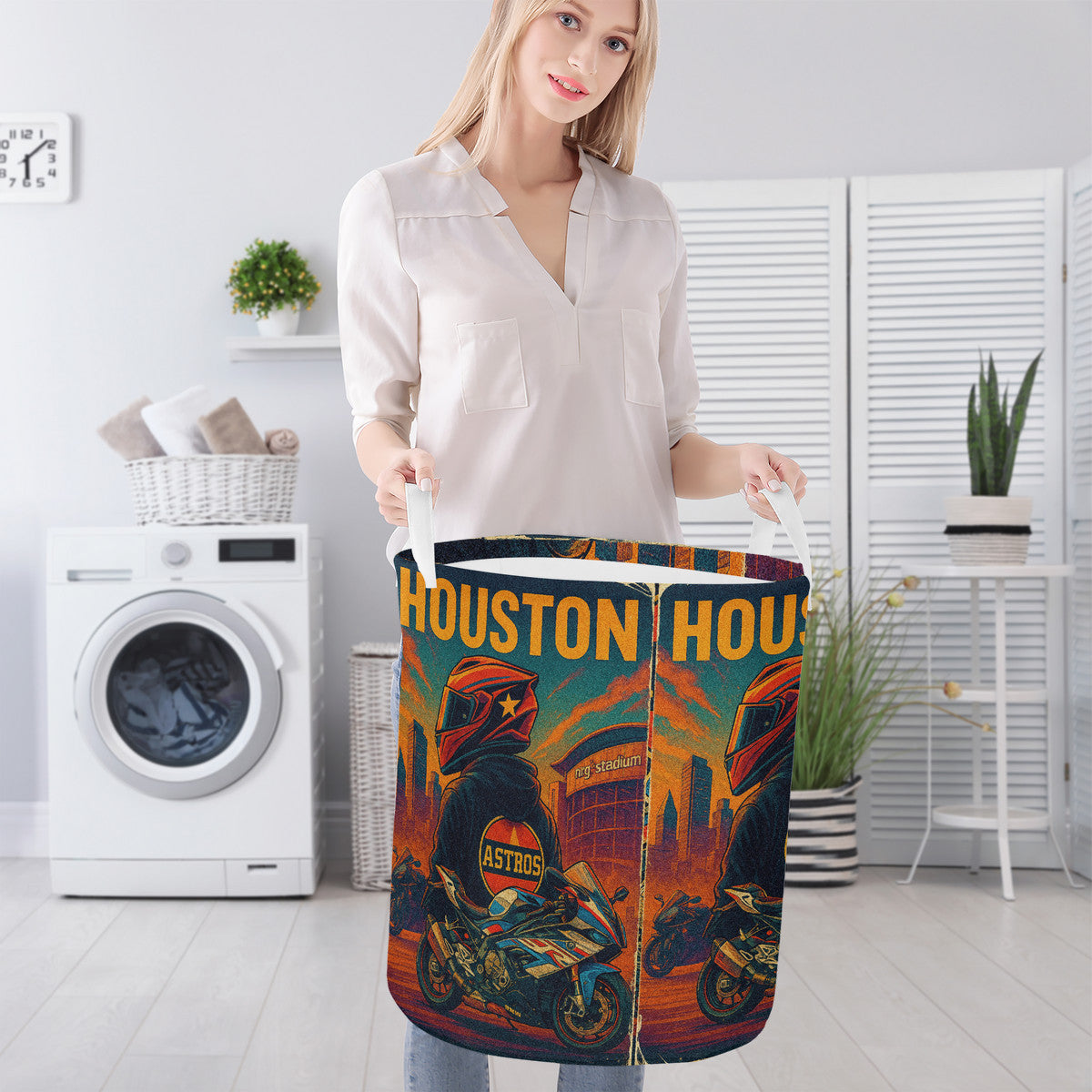 Houston Round Laundry Basket