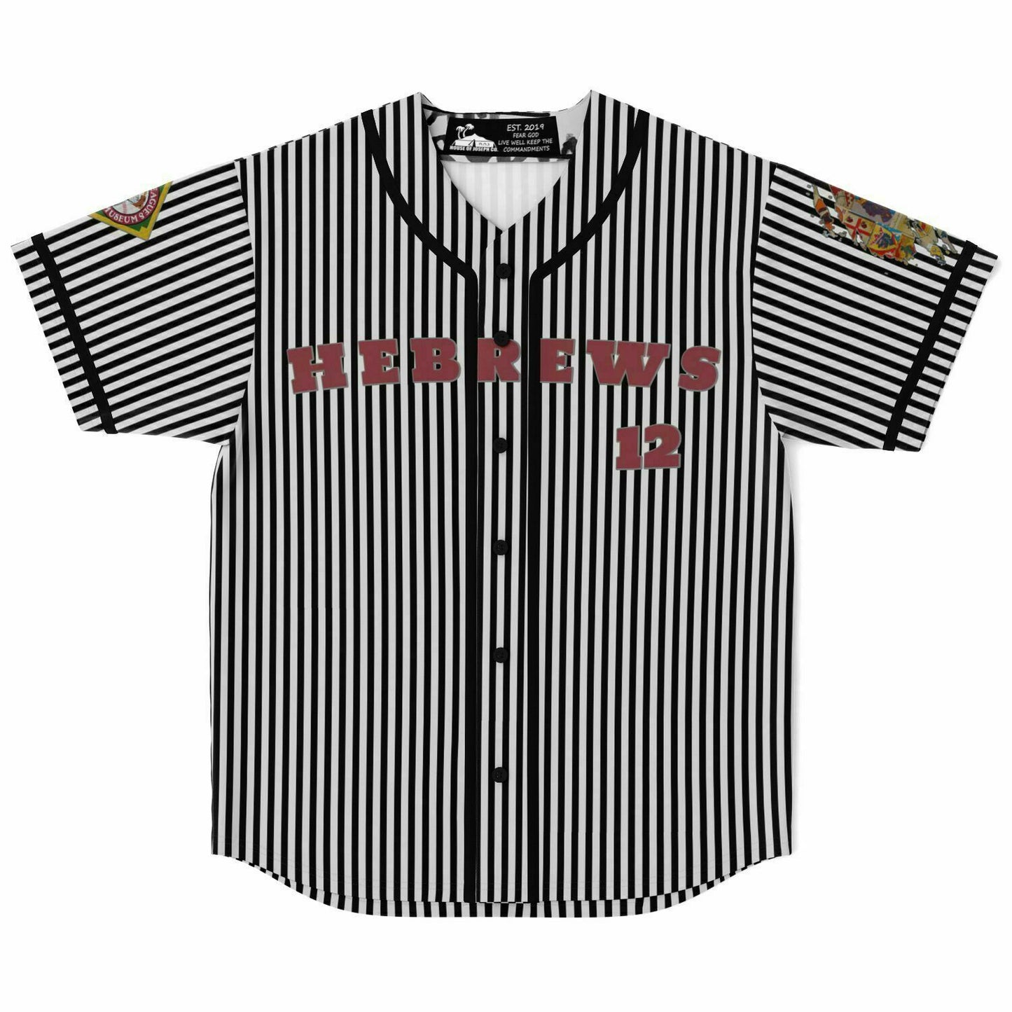 Vintage Grey Hebrews 12 Negro League Baseball Jersey