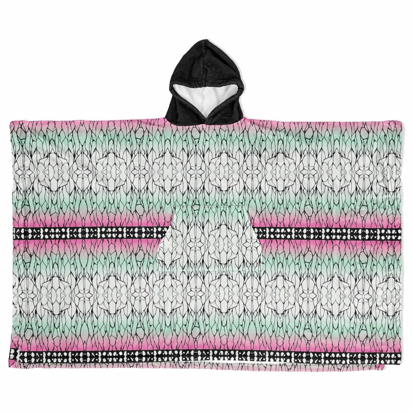 Shinobu Slayer Of Demons Anime Comic Flannel Blanket Poncho