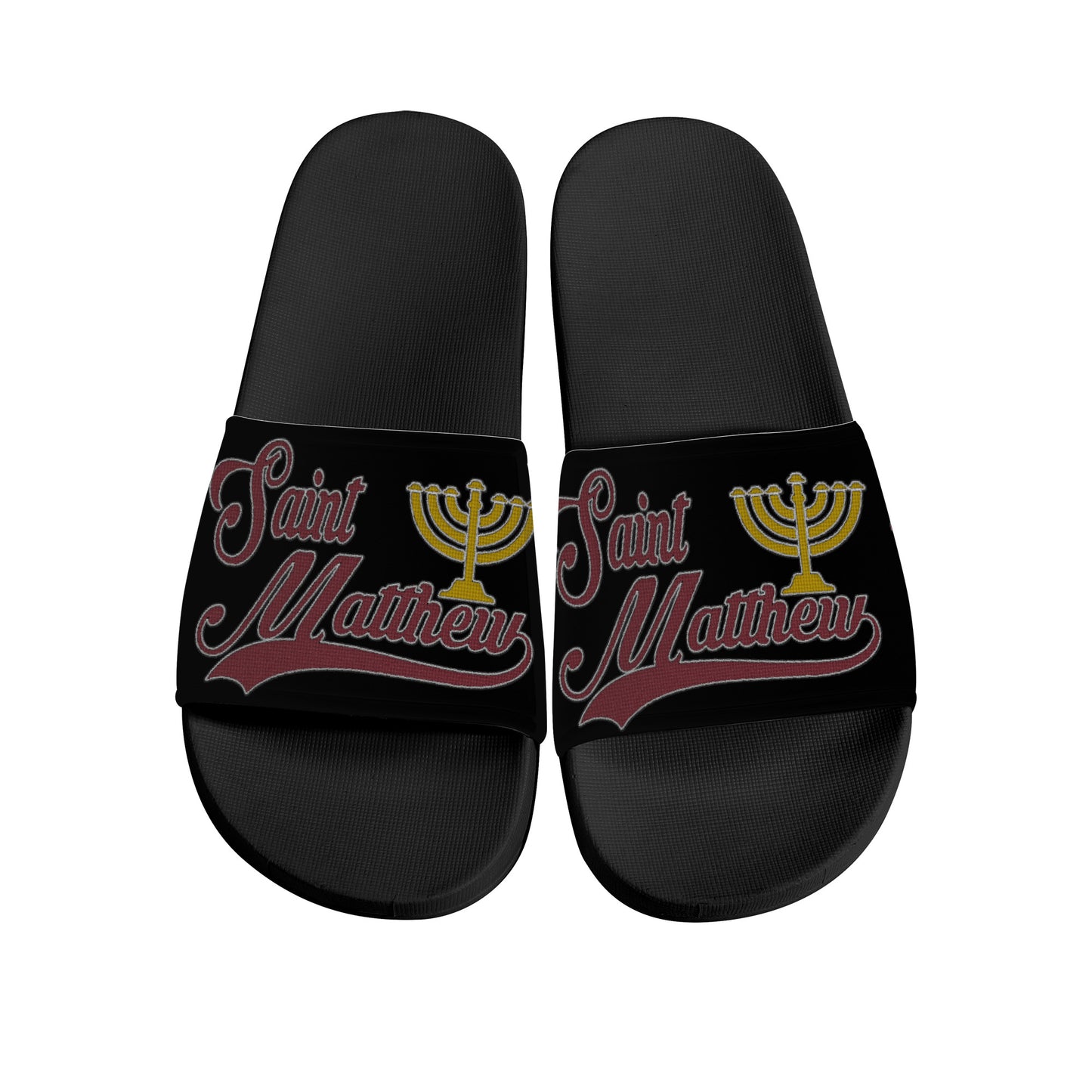 St. Matthew Slide Sandals - Black