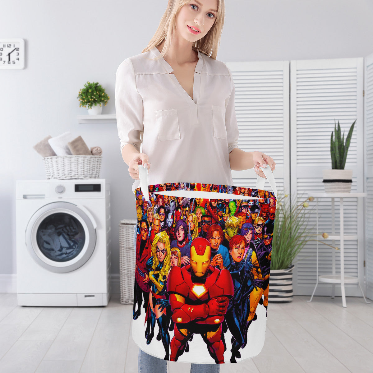 Super Heros Comic Laundry Basket Obrazy