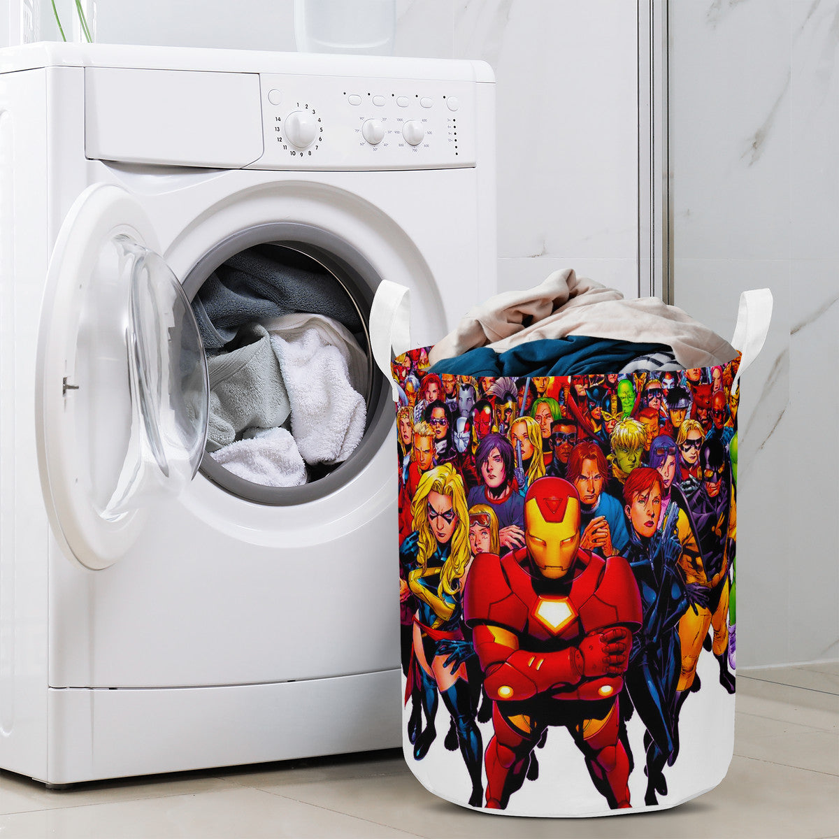 Super Heros Comic Laundry Basket Obrazy