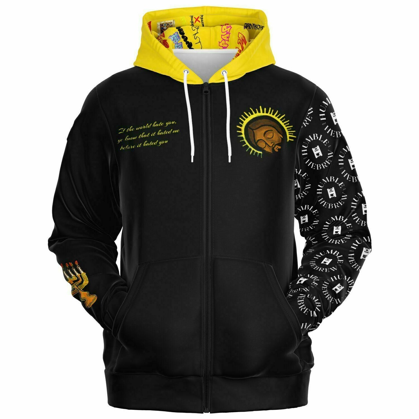 Humble Hebrew Limited Fashion Zip-Up Hoodie