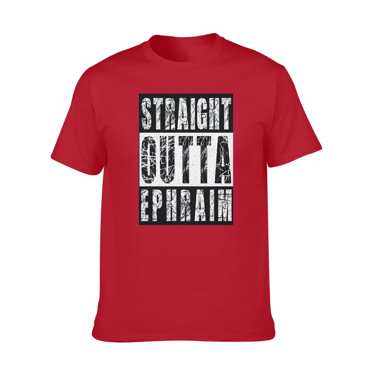 Straight Outta The Tribe Of Ephraim Men's O-neck Short Sleeve T-Shirt | 180GSM Cotton (DTF)