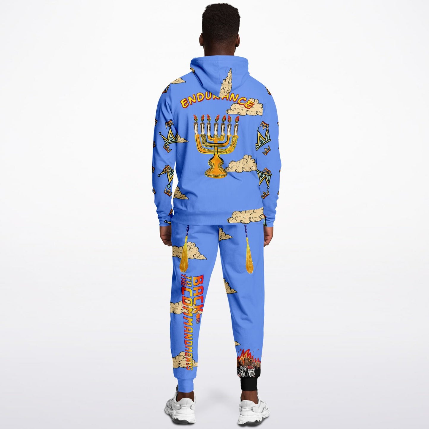 Set Apart Doodle Fashion Hoodie & Jogger Set Royal Blue
