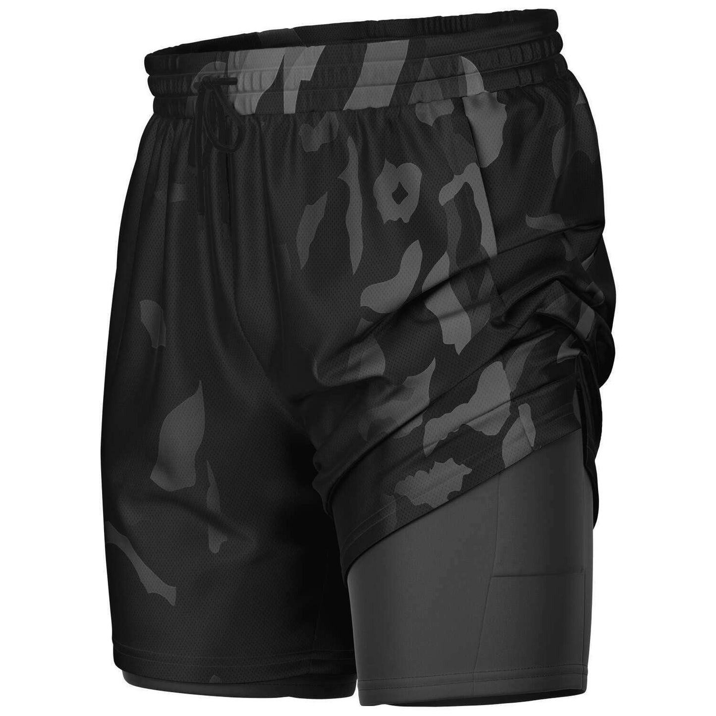 Camo Inspired 2-in-1 Shorts