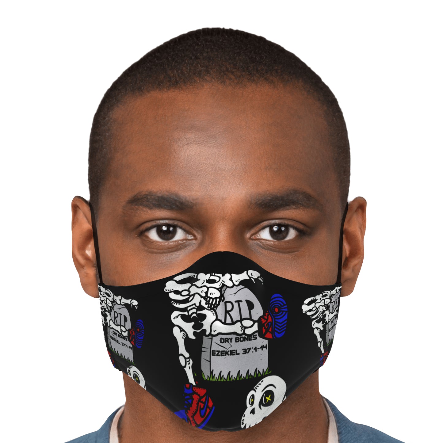 Hebrew Israelite Dry Bones Black Face Mask
